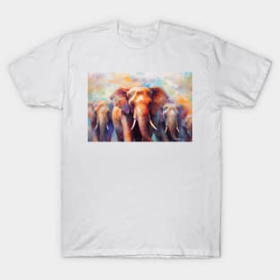 Big elephant and his family. T-Shirt